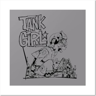 More Tank Girl VI (High Resolution, Monochrome). Posters and Art